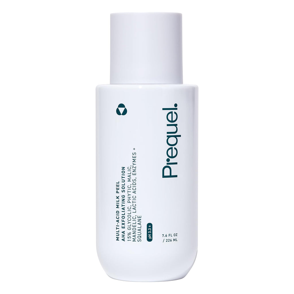 Prequel Skin Multi-Acid Milk Peel – 15% Glycolic Exfoliant with Lactic Acid & Enzymes, 7.6oz