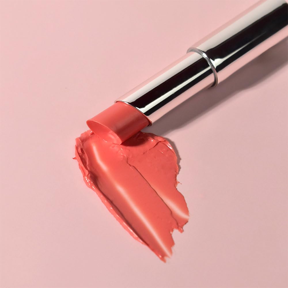 PRETTYSKIN Hydrating Tinted Lip Balm – Aura Coral | Lightweight, Non-Sticky Lip & Cheek Tint