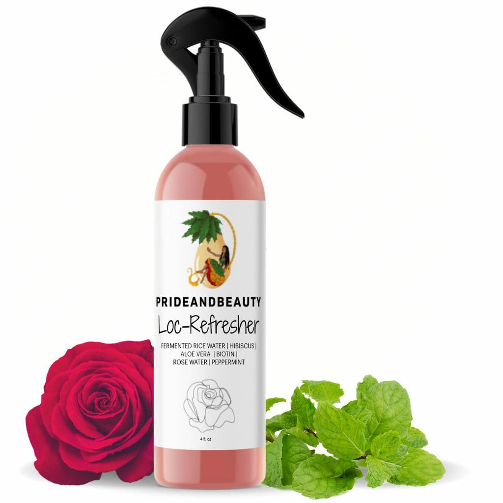 Rose Water For Locs – Daily Moisturizing Spray with Rose Water, Peppermint & Green Tea | Pride and Beauty