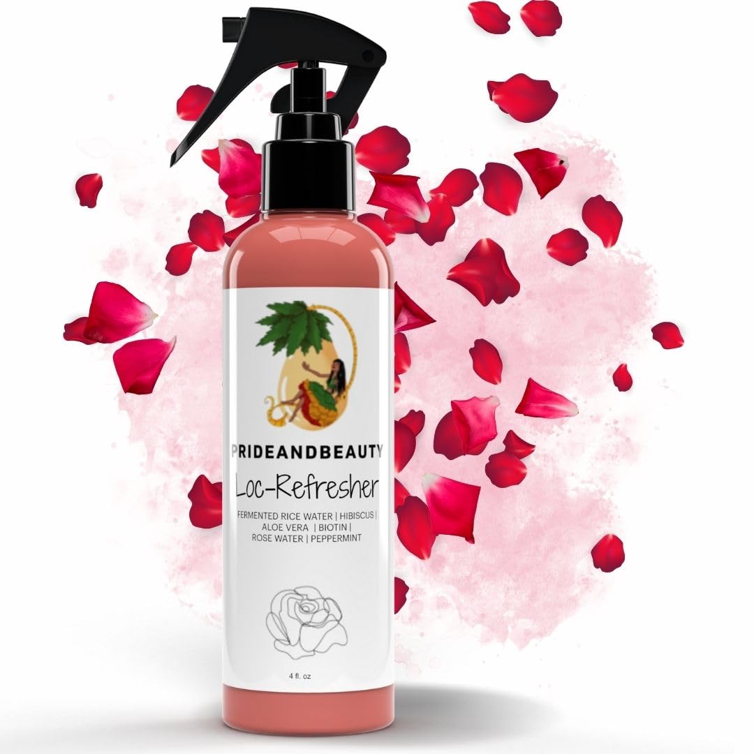 Rose Water For Locs – Daily Moisturizing Spray with Rose Water, Peppermint & Green Tea | Pride and Beauty