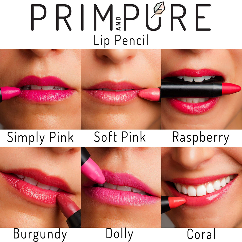 Prim and Pure Simply Pink Lipstick Crayon – High Pigment, Cruelty-Free, Made in USA