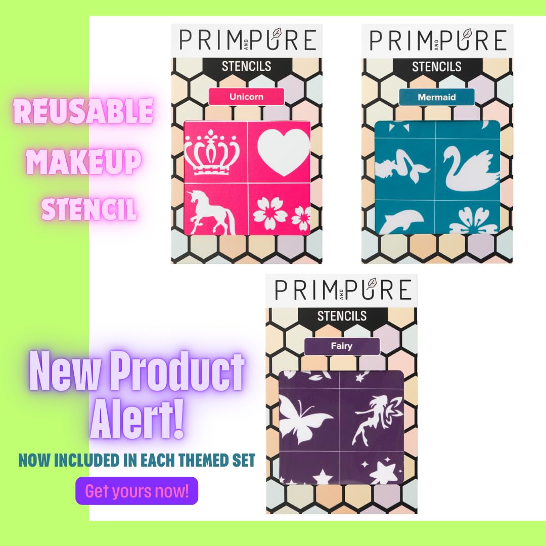 Prim and Pure Mineral Gift Set with Unicorn Mirror – Perfect for Play Dates & Birthdays (Pink)