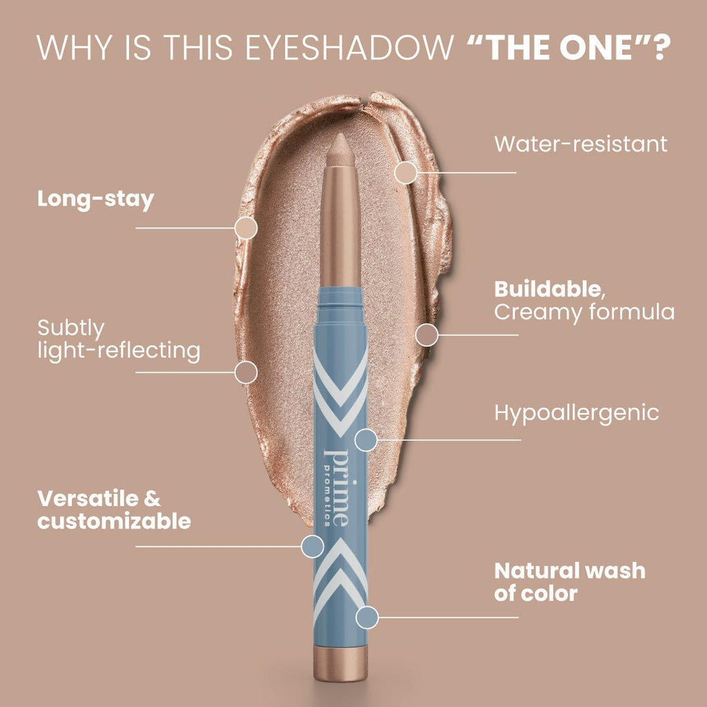 PRIME PROMETICS PrimeEyes Eye Brightener for Mature Women – Creamy Eye Shadow Sticks – Easy Application, Quick Eye Lift – Hypoallergenic, Long-Wear, Water-Resistant (Estrella)