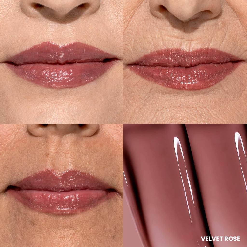 PRIME PROMETICS PrimeLip Plumping Lip Balm – 3-in-1 Lipstick, Gloss & Balm for Mature Lips | Velvet Rose