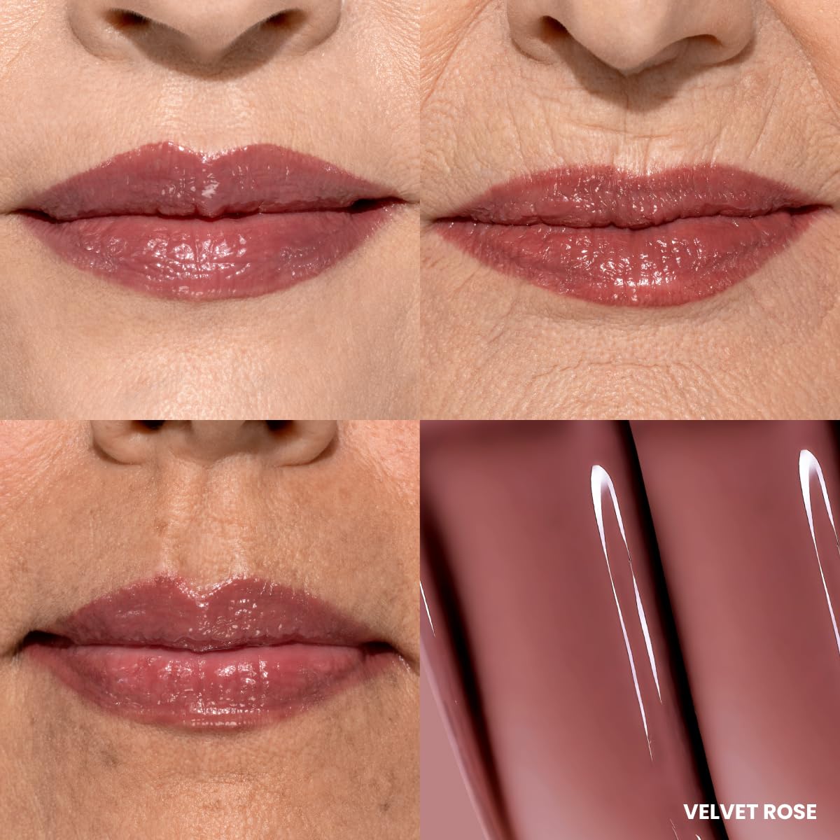 PRIME PROMETICS PrimeLip Plumping Lip Balm – 3-in-1 Lipstick, Gloss & Balm for Mature Lips | Velvet Rose