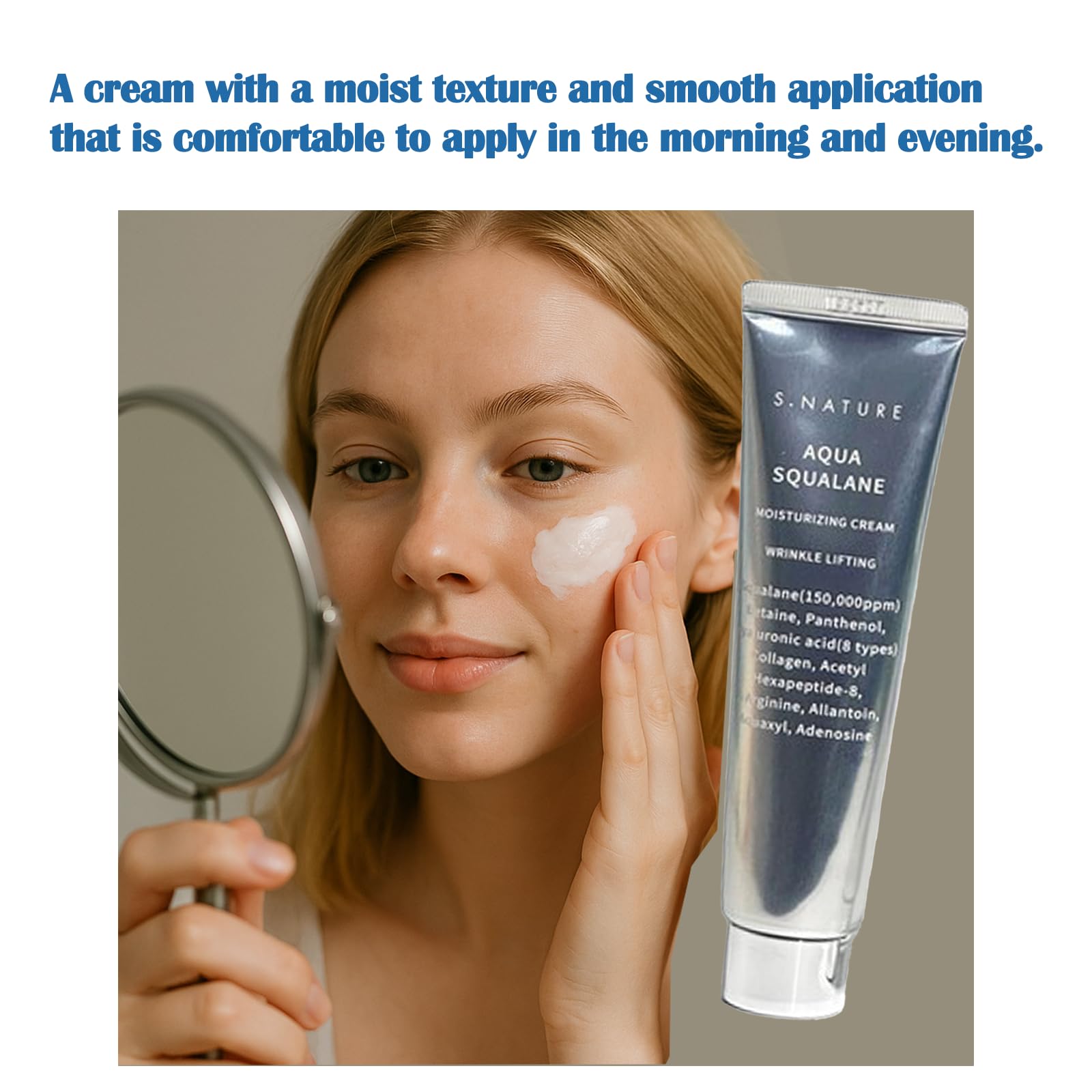 Priming Water Deep Hydration Cream with Squalane – 60ml + 30ml Moisturizer for All Skin Types