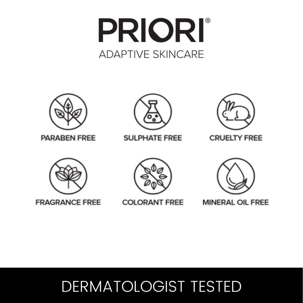 PRIORI Gel Perfector — Acne & Oily Skin Treatment | Salicylic & Lactic Acid, Vitamins A C E | 1 oz