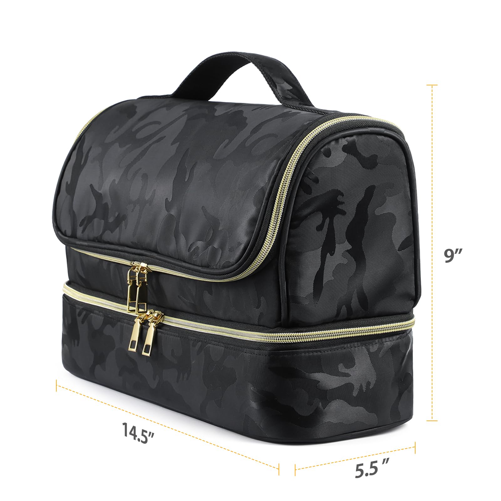 Pripher Double-Layer Travel Case for Dyson Airwrap & Shark Flexstyle – Waterproof, Camo Black