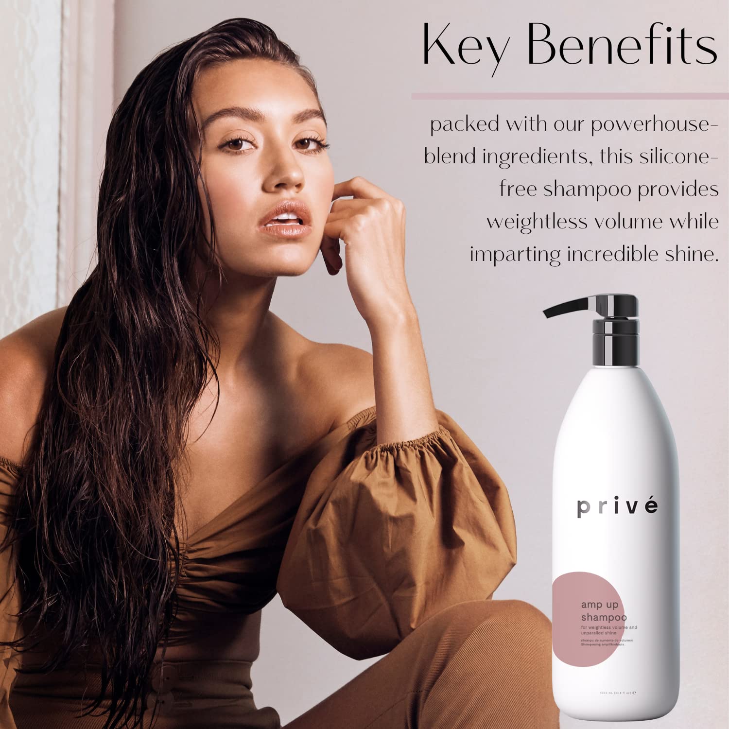 Privé Amp Up Volumizing Shampoo for Fine Hair - 33.8 oz