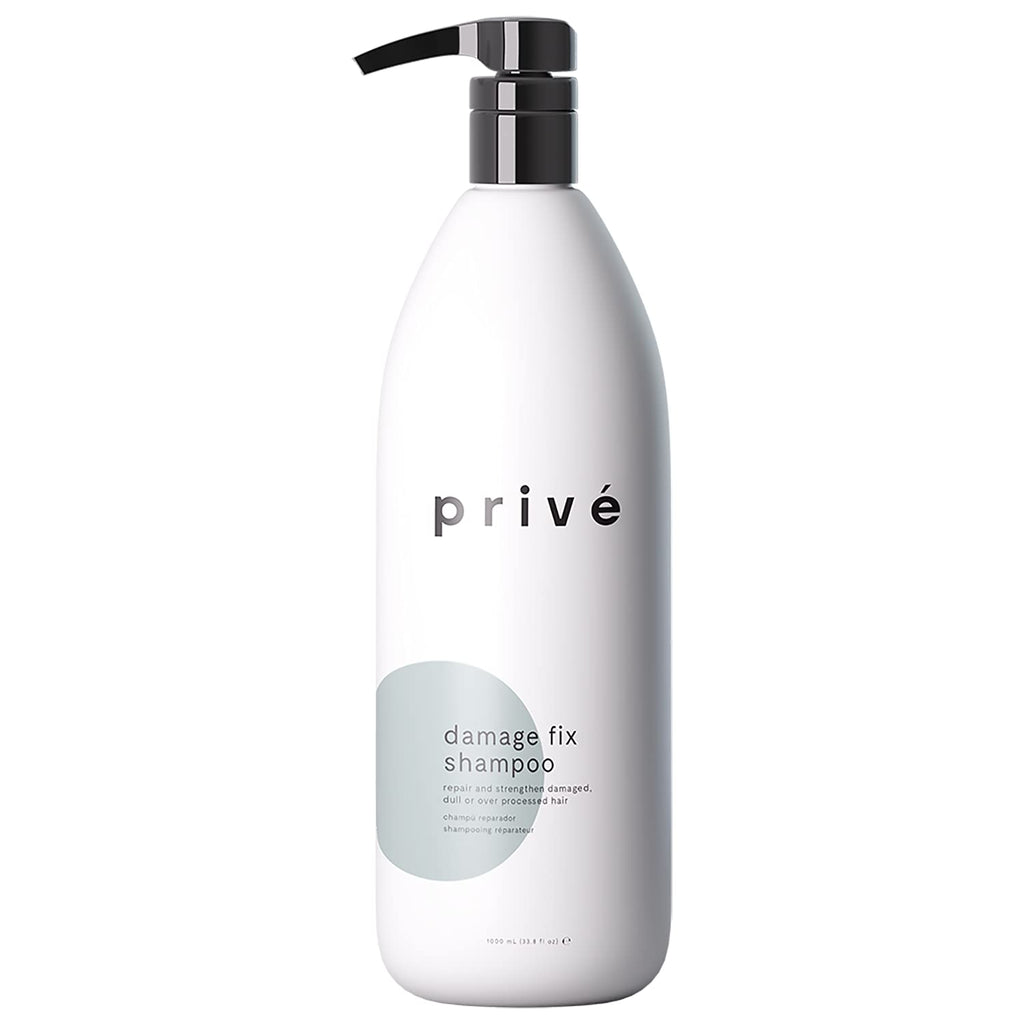 Privé Damage Fix Shampoo – Sulfate-Free Repair for Damaged Hair (33.8 oz) for Women & Men