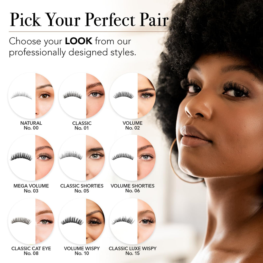 Pro Lash SoftWear Cat Eye No. 08 Black Lash Clusters – 7-Day Waterproof, Lightweight