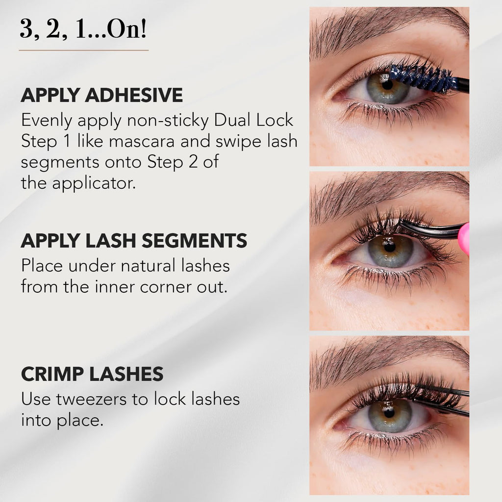 Pro Lash SoftWear Mini Lash Clusters Kit — 7-Day Cat Eye No. 09 with Adhesive & Tweezers