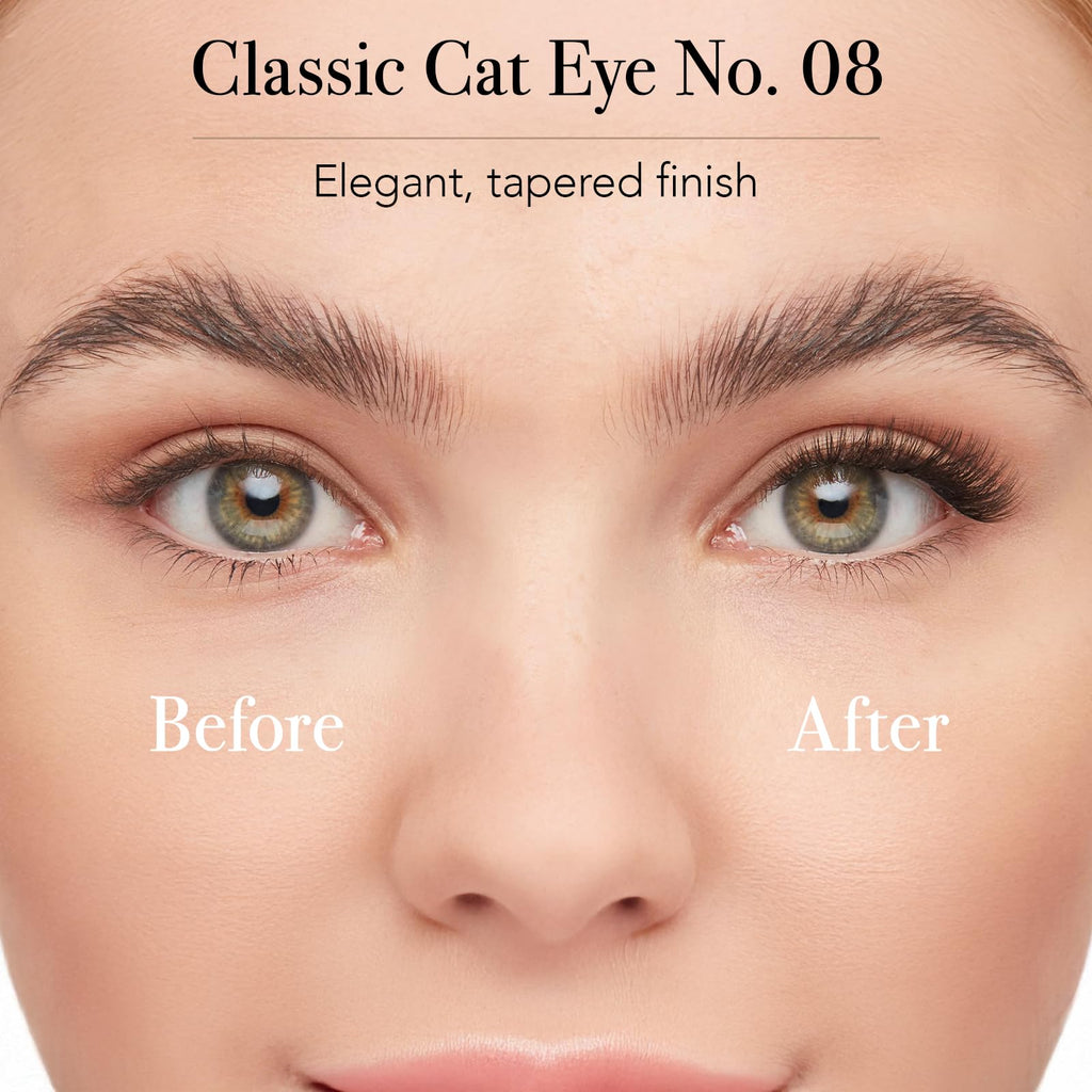 Pro Lash SoftWear Cat Eye No. 08 Black Lash Clusters – 7-Day Waterproof, Lightweight