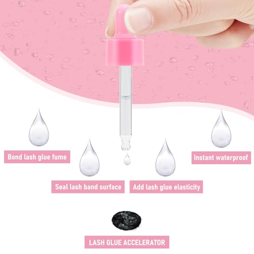 PRO Lash Bonder for Eyelash Extensions – 15ml, Quick Bond & Seal, Dose-Control Dropper