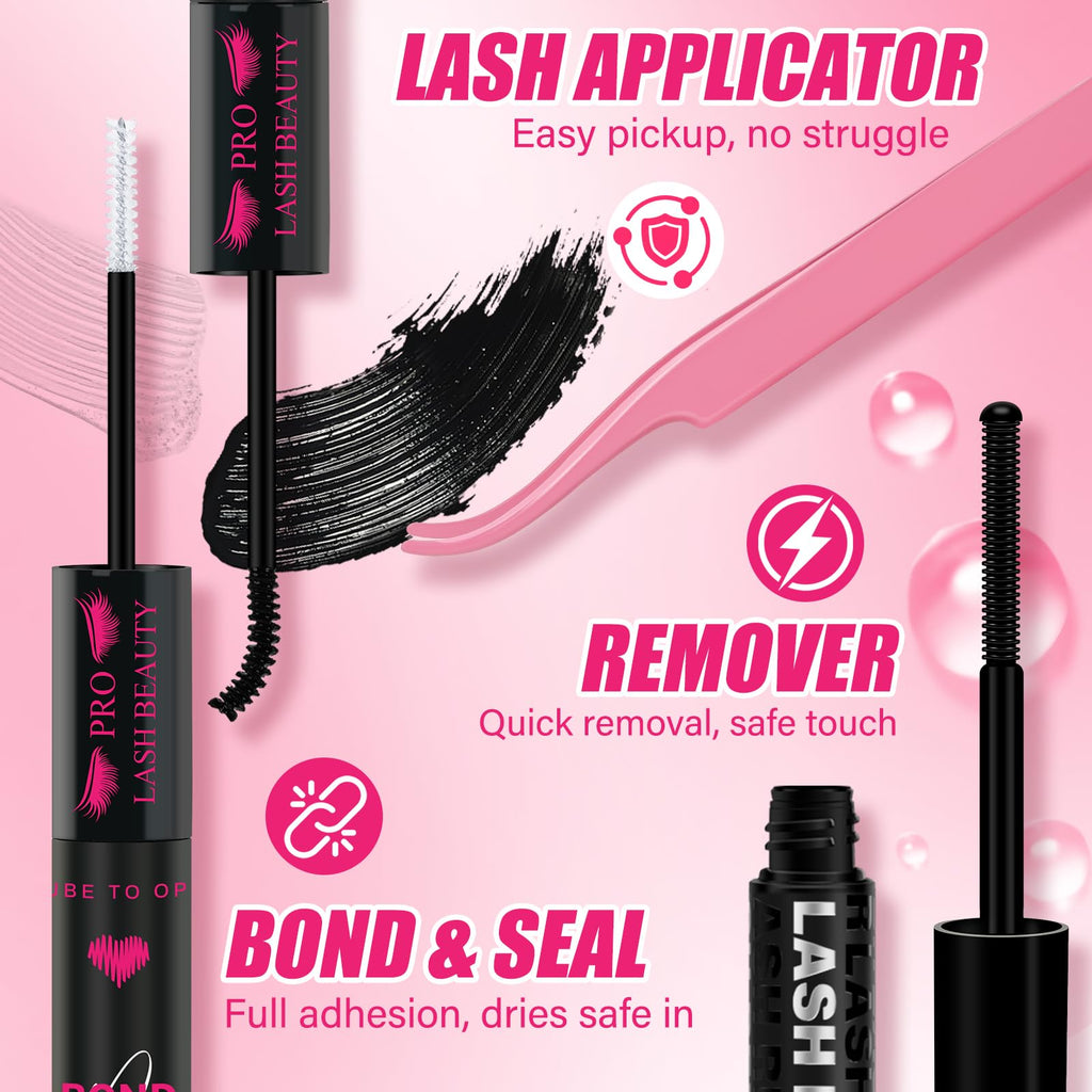 PRO LASHBEAUTY Lash Clusters with Spikes Kit - 100D 10-18mm 3D Style DIY Lashes