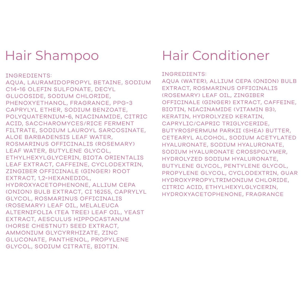 ProBliva Onion, Rosemary & Biotin Hair Growth Shampoo & Conditioner Set – Thinning Hair Support