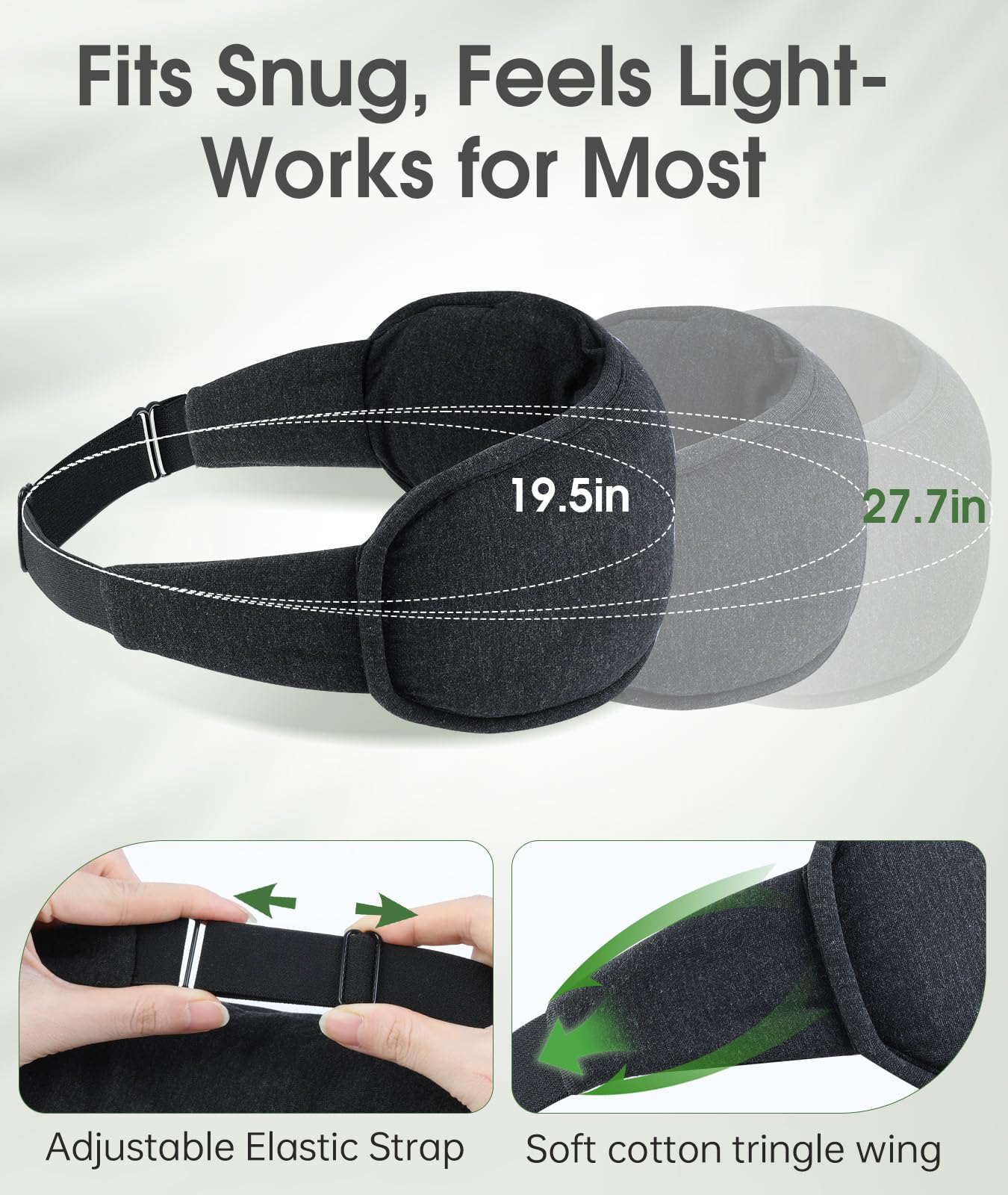 ProCIV Detachable Heated Eye Mask – Cordless Warmth & Cold Therapy for Deeper Sleep