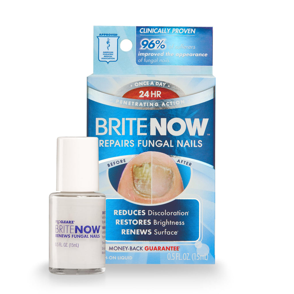 ProClearz Brite Now Nail Treatment - Peel-Away Nail Repair, Brightening & Smoothing, 0.5 oz