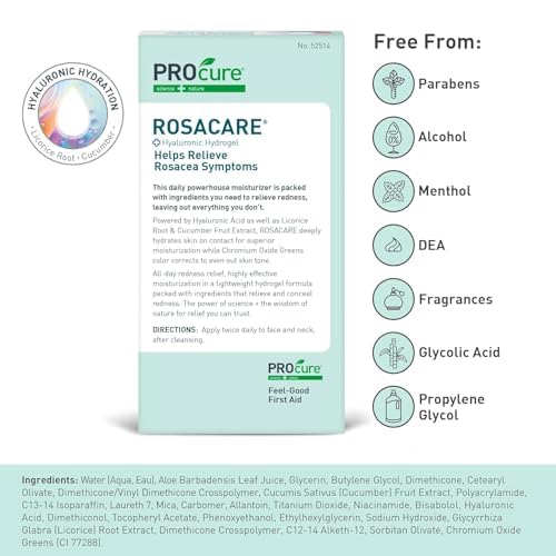 PROcure Rosacare CC Hydrogel – Soothing Color-Correcting Hydration, 2 fl oz