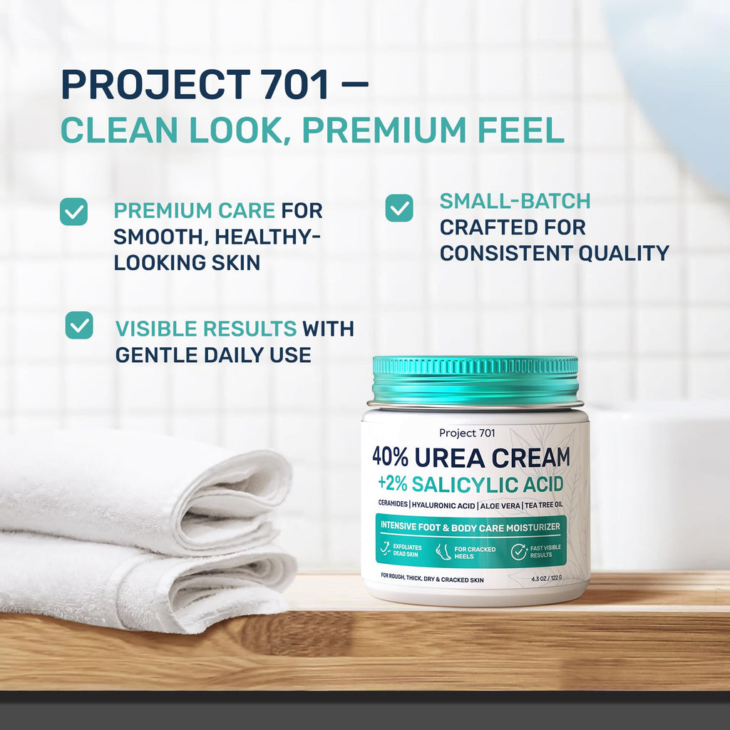 PROJECT 701 Urea Cream 40% & Salicylic Acid – Intensive Foot Exfoliating Lotion