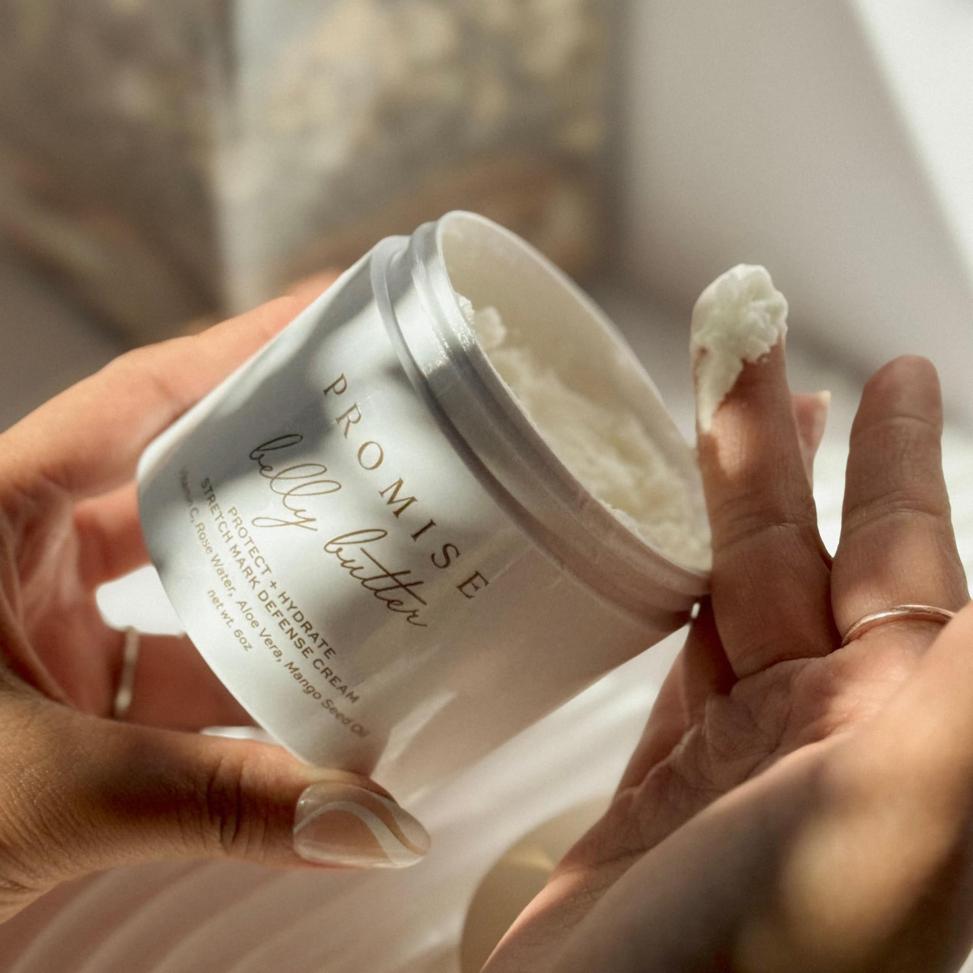 Promise Prenatal Belly Butter – Deep Hydration, Stretch Mark Prevention, Vegan, Made in USA