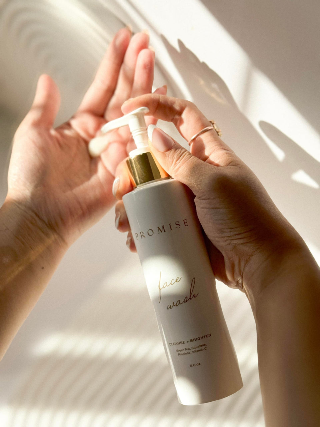 Promise Hydrating Face Wash | Gentle Pregnancy Skincare with Vitamin C, Probiotics & Green Tea | 4oz Pump