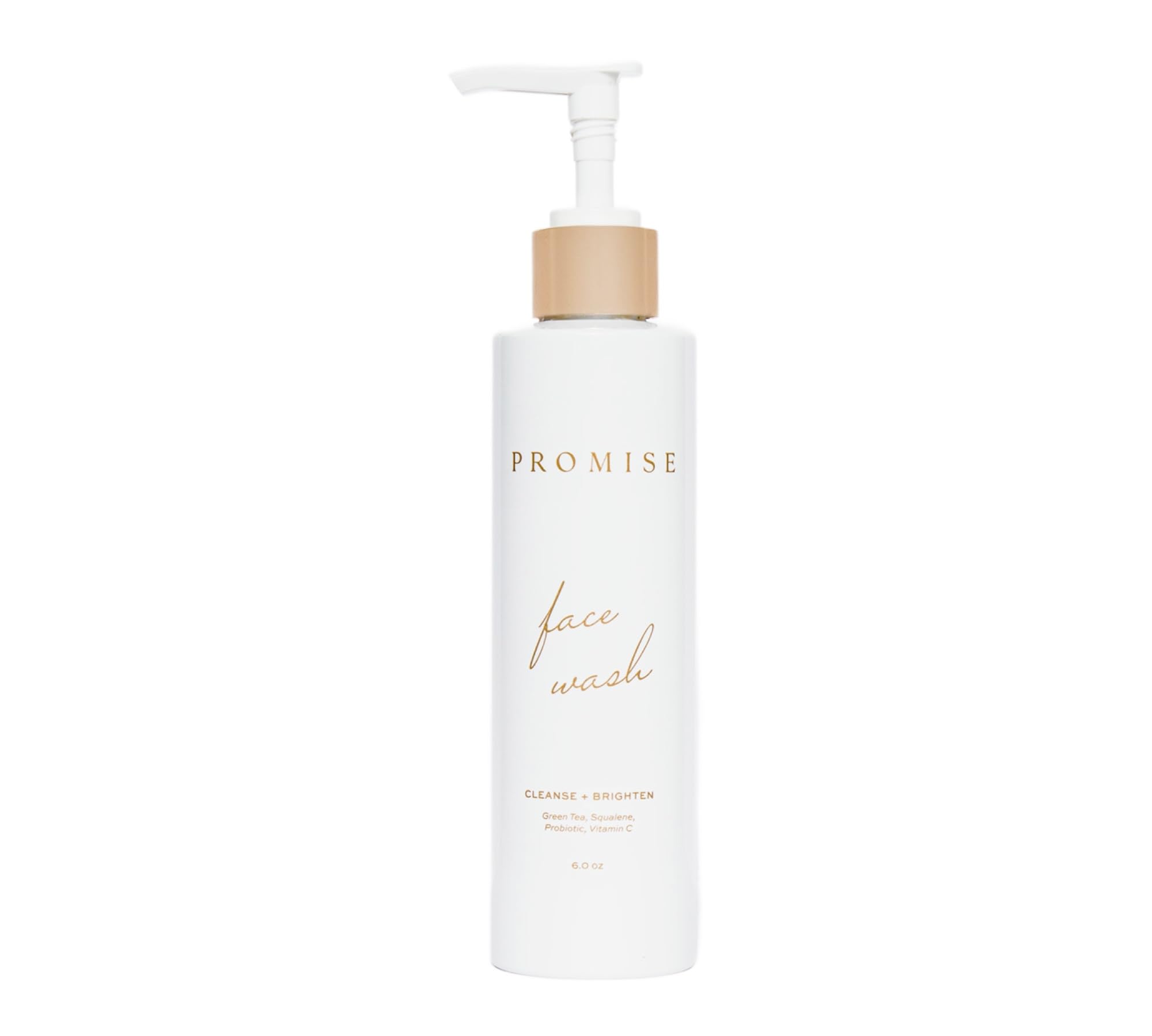 Promise Hydrating Face Wash | Gentle Pregnancy Skincare with Vitamin C, Probiotics & Green Tea | 4oz Pump