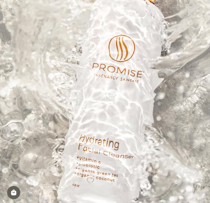 Promise Hydrating Face Wash | Gentle Pregnancy Skincare with Vitamin C, Probiotics & Green Tea | 4oz Pump