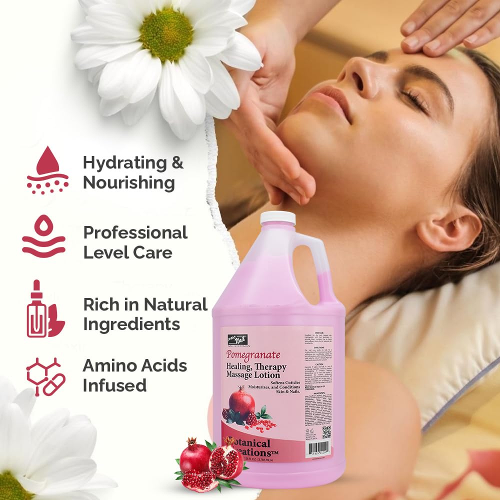 PRO NAIL Healing Therapy Massage Lotion - 128oz | Professional Pedicure & Body Hydration