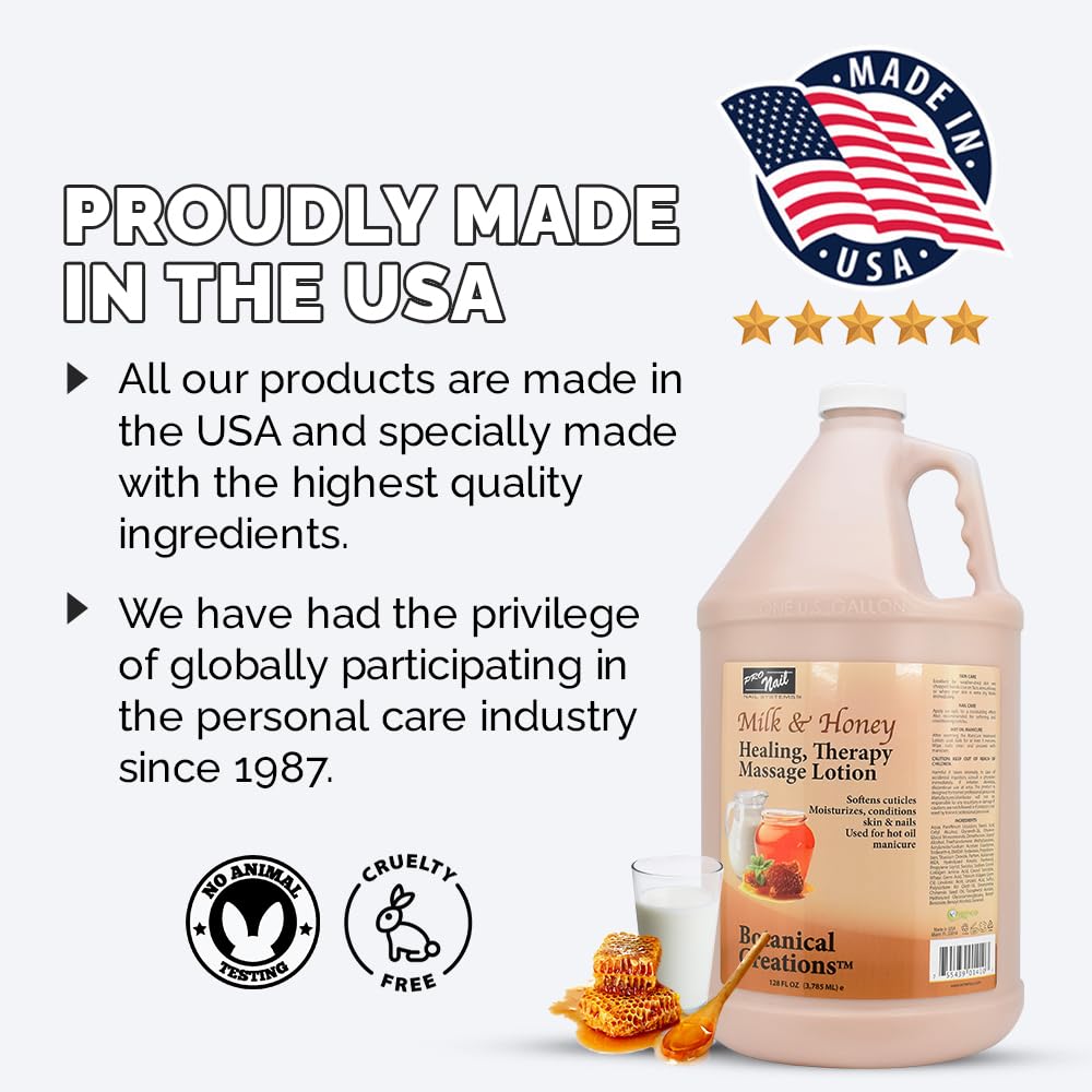 PRO NAIL Healing Therapy Massage Lotion – Multi-Purpose Hydration for Hands & Feet (1 Gallon)