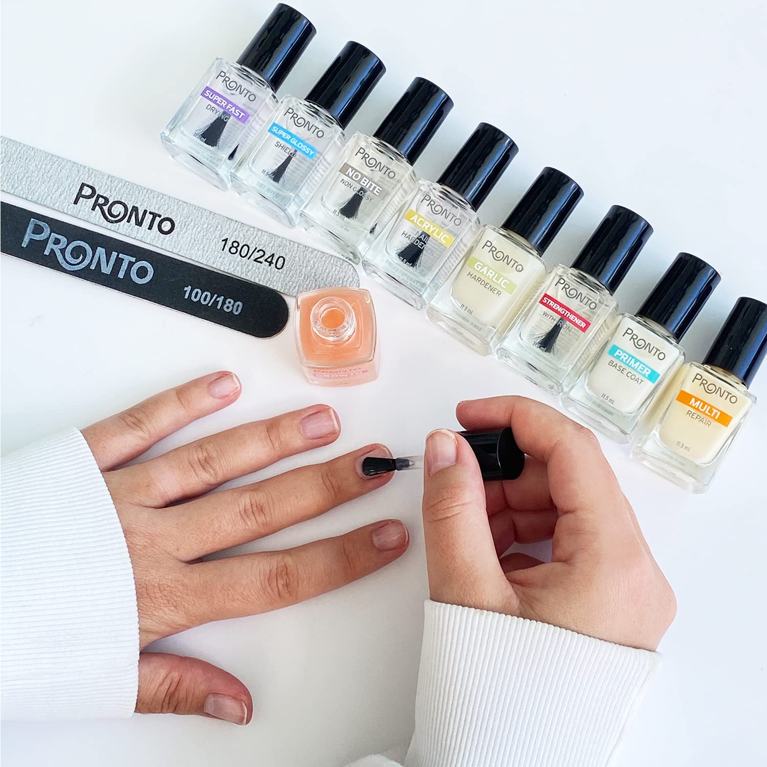 Pronto Garlic Hardener Nail Treatment – Base Coat & Top Coat Strengthener