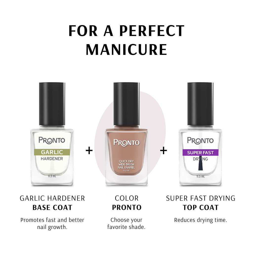 Pronto Garlic Hardener Nail Treatment – Base Coat & Top Coat Strengthener