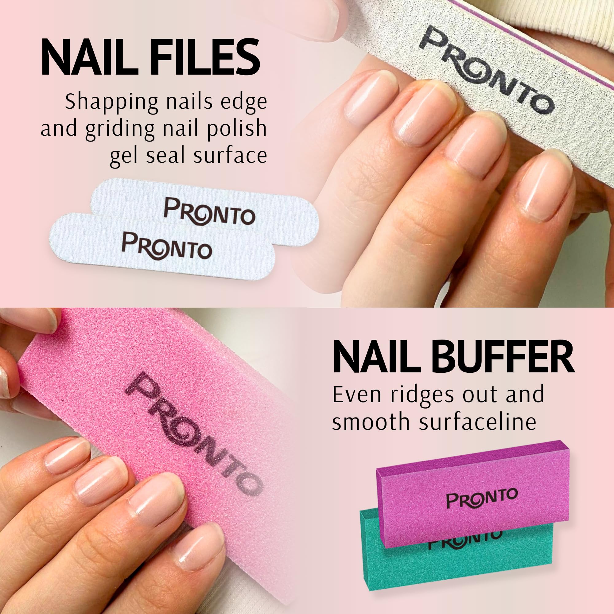 Pronto Acetone Nail Polish Remover 8oz with Manicure Kit – 100% Acetone for Quick Gel & Acrylic Removal