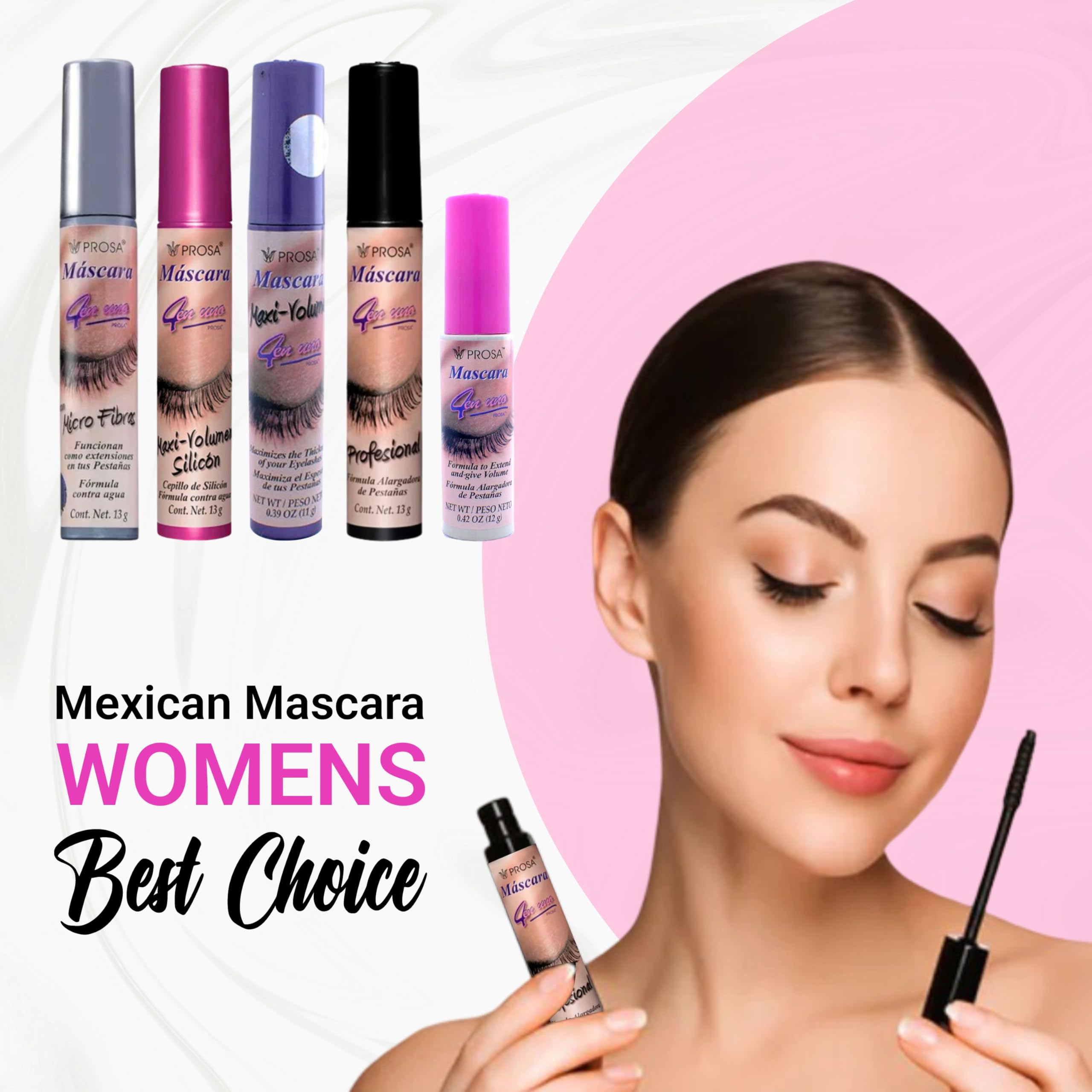 Prosa Mascara Professional Collection – Amplified Volume & Length (Pack of 5)