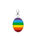 Oval Leather Bag Charm Pride
