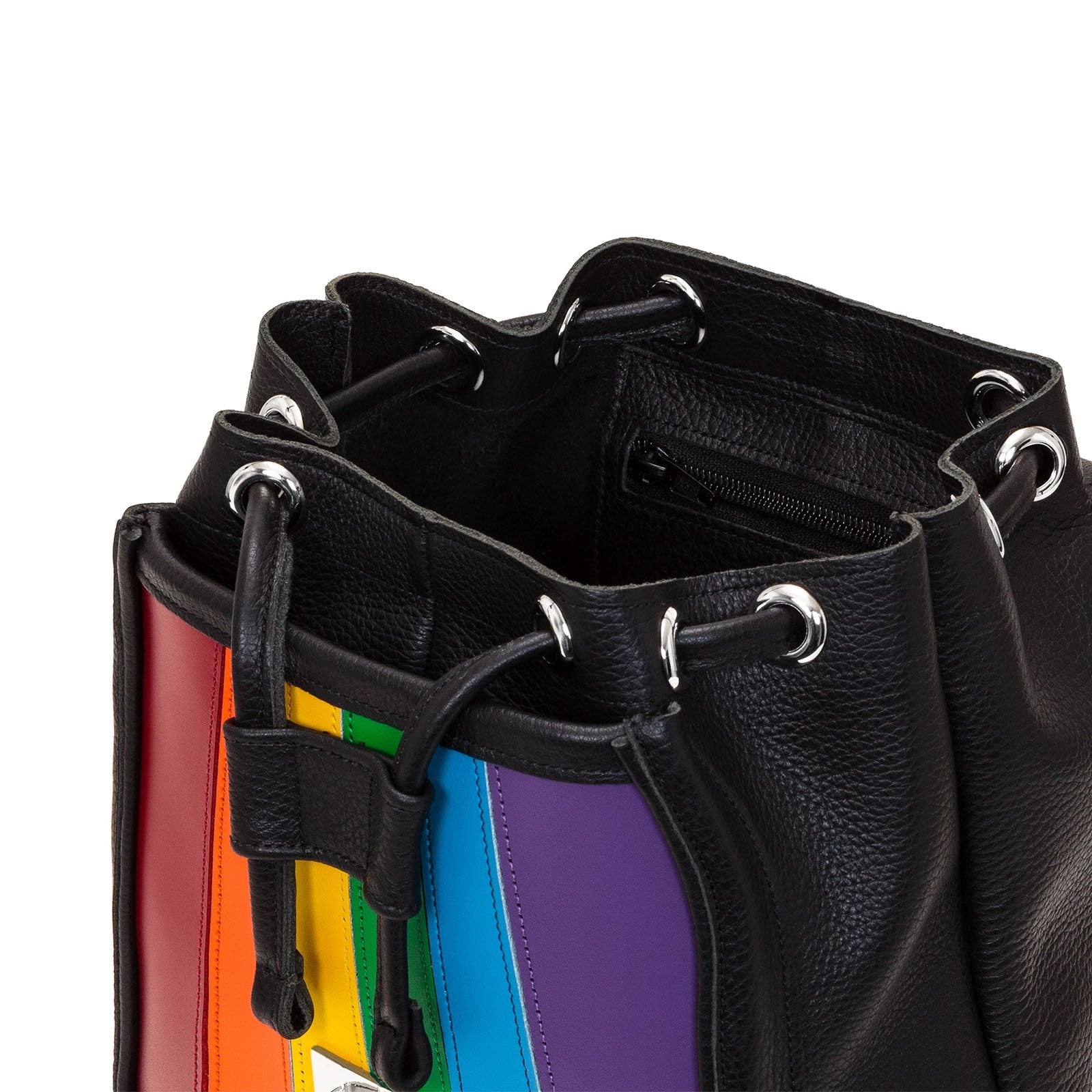 Soft Leather Backpack - Pride Rainbow
