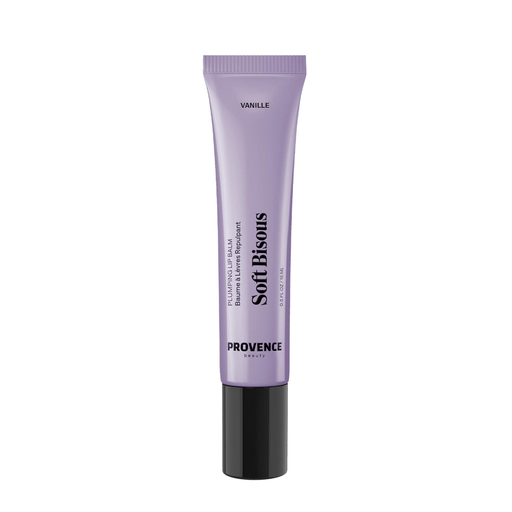 Provence Beauty Soft Bisous Plumping Lip Balm – Hydrating Lip Care with Tripeptide-1 & Hyaluronic Acid (0.5 oz)