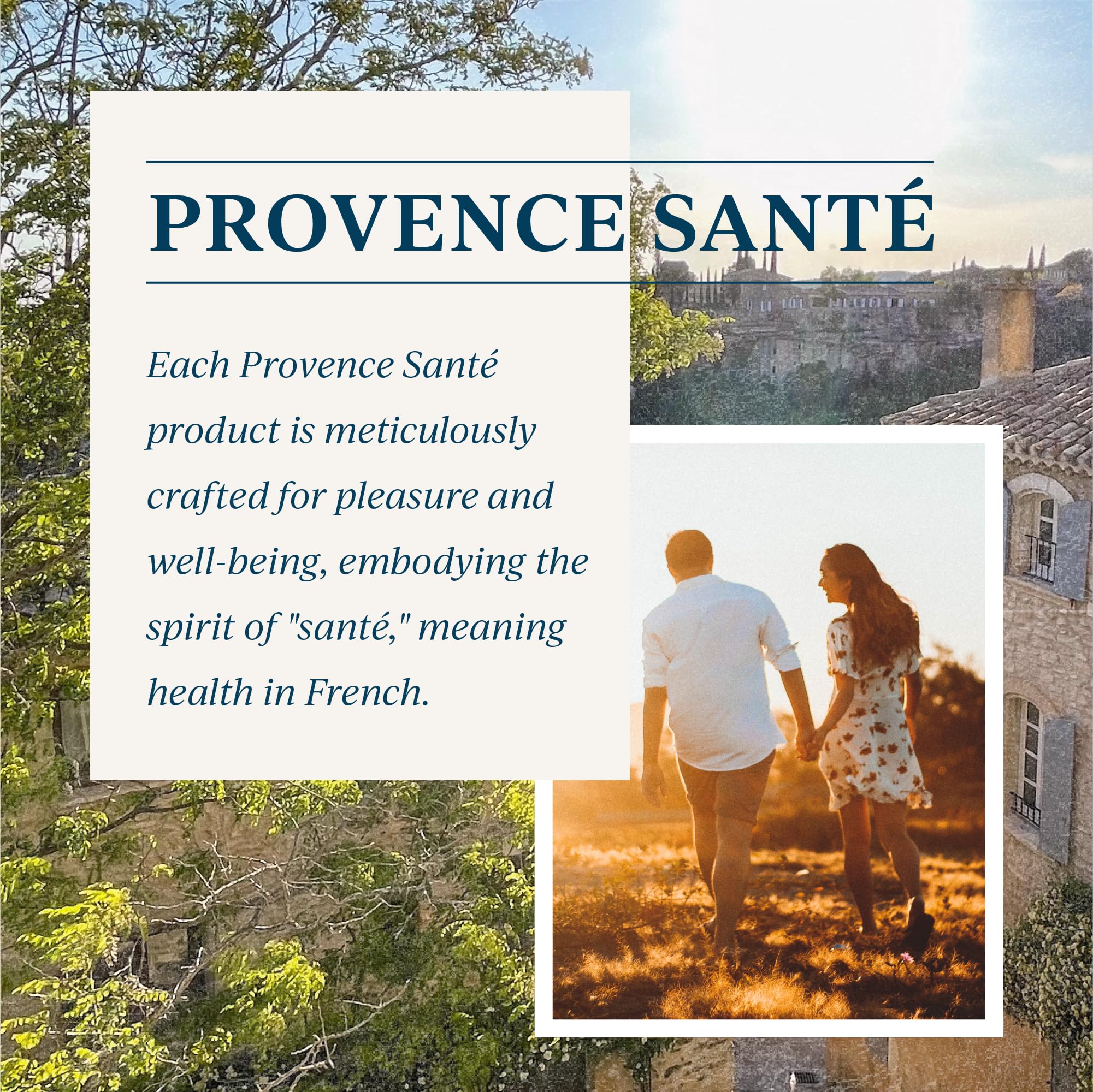 Provence Sante Relaxing Bath Salt – Lemon Vervain Scent, Made in France, 20 oz