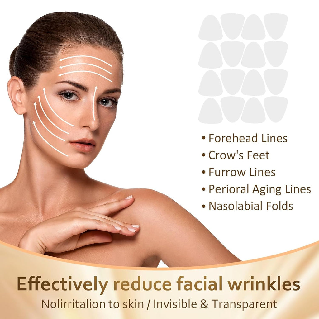 Prypug Forehead Wrinkle Patches – 160 Pcs Multi-Area Anti-Wrinkle Patches for Forehead, Eyes & Mouth
