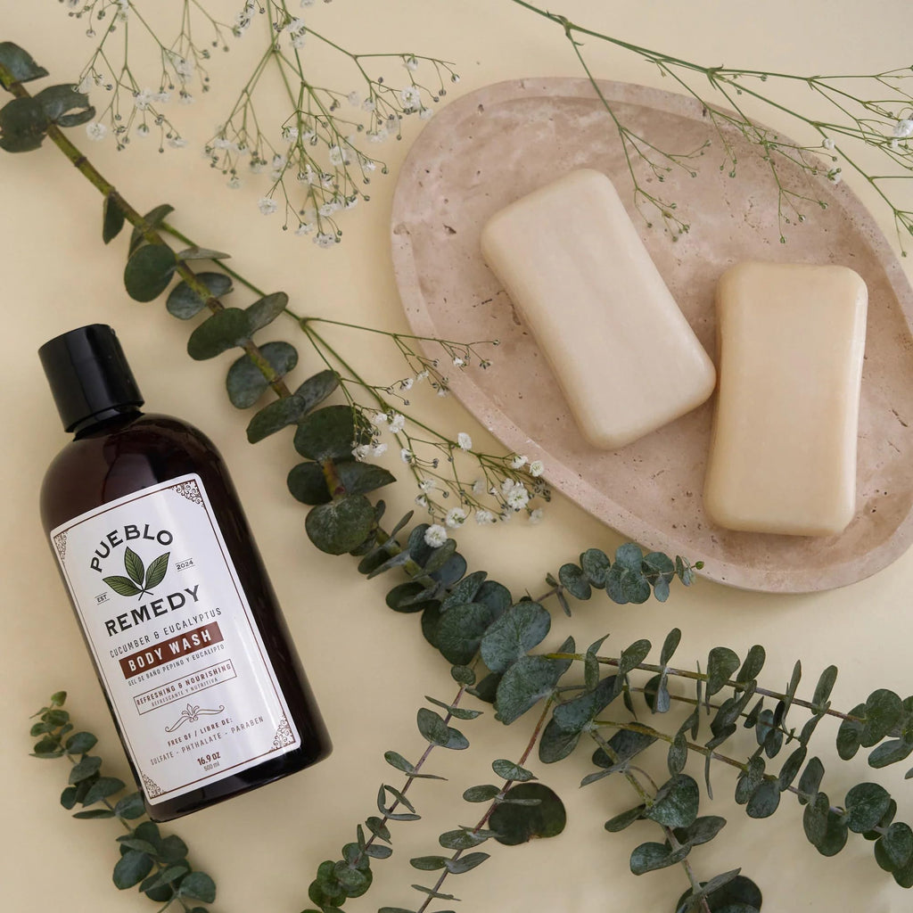 Pueblo Remedy Body Wash, Cucumber & Eucalyptus – Soothing, Vegan & Cruelty-Free, 16.9 oz