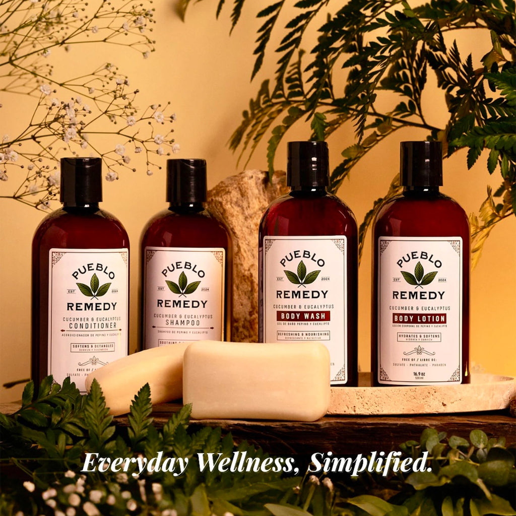 Pueblo Remedy Conditioner – Cucumber & Eucalyptus, Softening & Detangling, Vegan & Cruelty-Free, 16.9 oz
