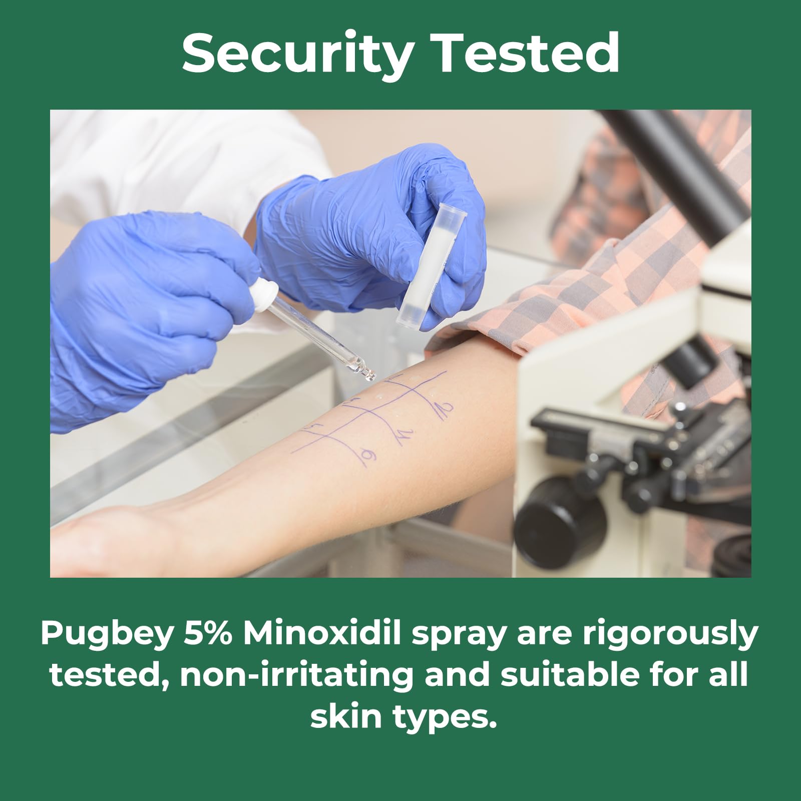 Pugbey 5% Minoxidil Spray for Hair Growth – Men & Women, Beard & Scalp, 3.38 oz (2 Month Supply)