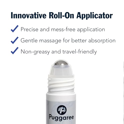 Rosemary Hair Growth Serum Roll-On 2-Pack – 3% Rosemary, 3% Redensyl, DHT-Blocking for Thicker, Fuller Hair | Puggaree