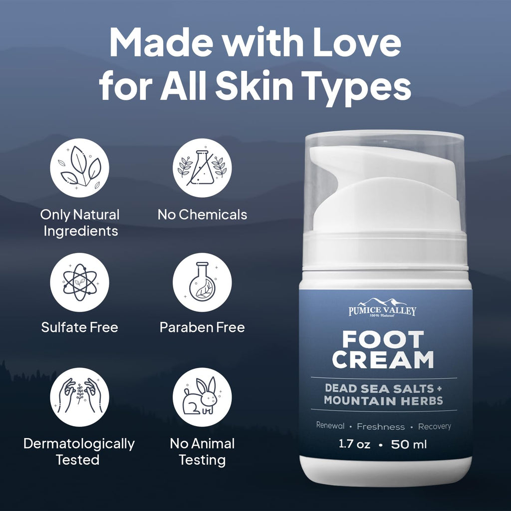Pumice Valley 2 Pack Foot Cream – Deep Hydration for Dry Feet & Heels