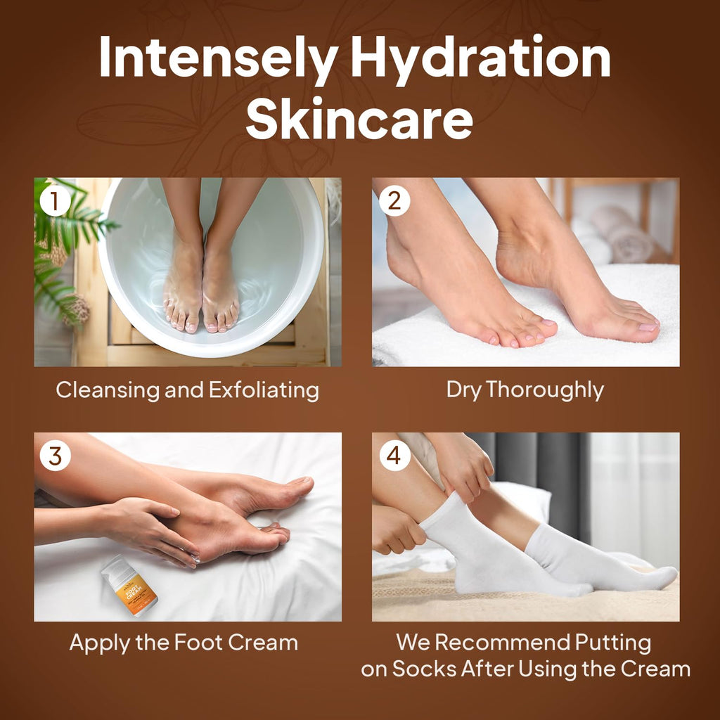 Pumice Valley Foot Cream for Dry, Cracked Heels – Natural Moisturizer with Urea & Shea Butter