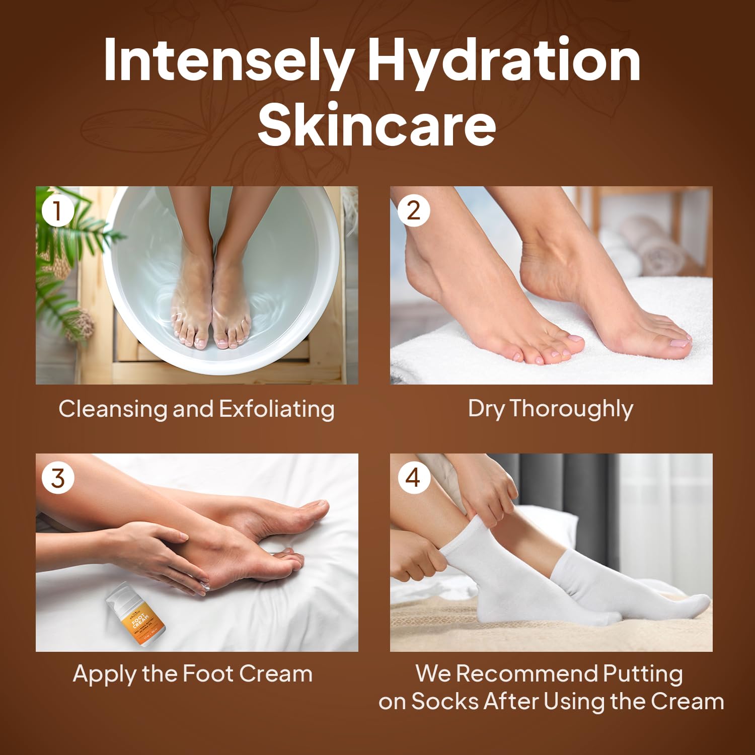 Pumice Valley Foot Cream for Dry, Cracked Heels – Natural Moisturizer with Urea & Shea Butter