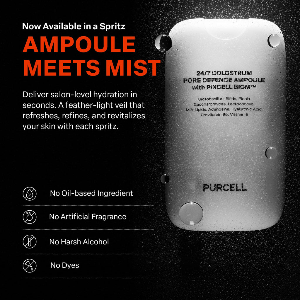 PURCELL 24/7 Colostrum Ampoule Mist – Dual-Action Prime & Glow (1.85 fl oz x 2)