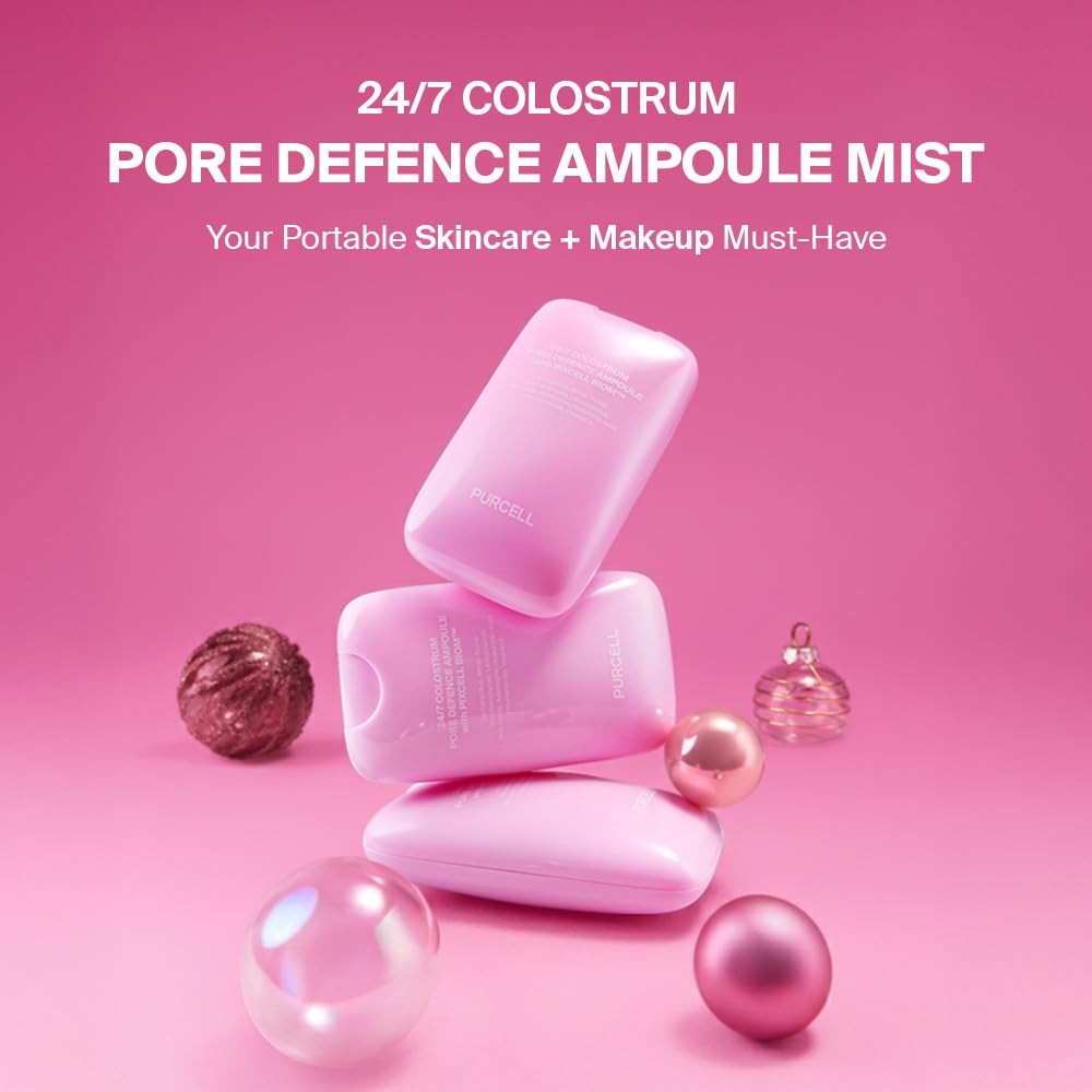 PURCELL 24/7 Colostrum Ampoule Mist (Pink) – Glass Skin, All-Day Hydration, Hyaluronic Acid