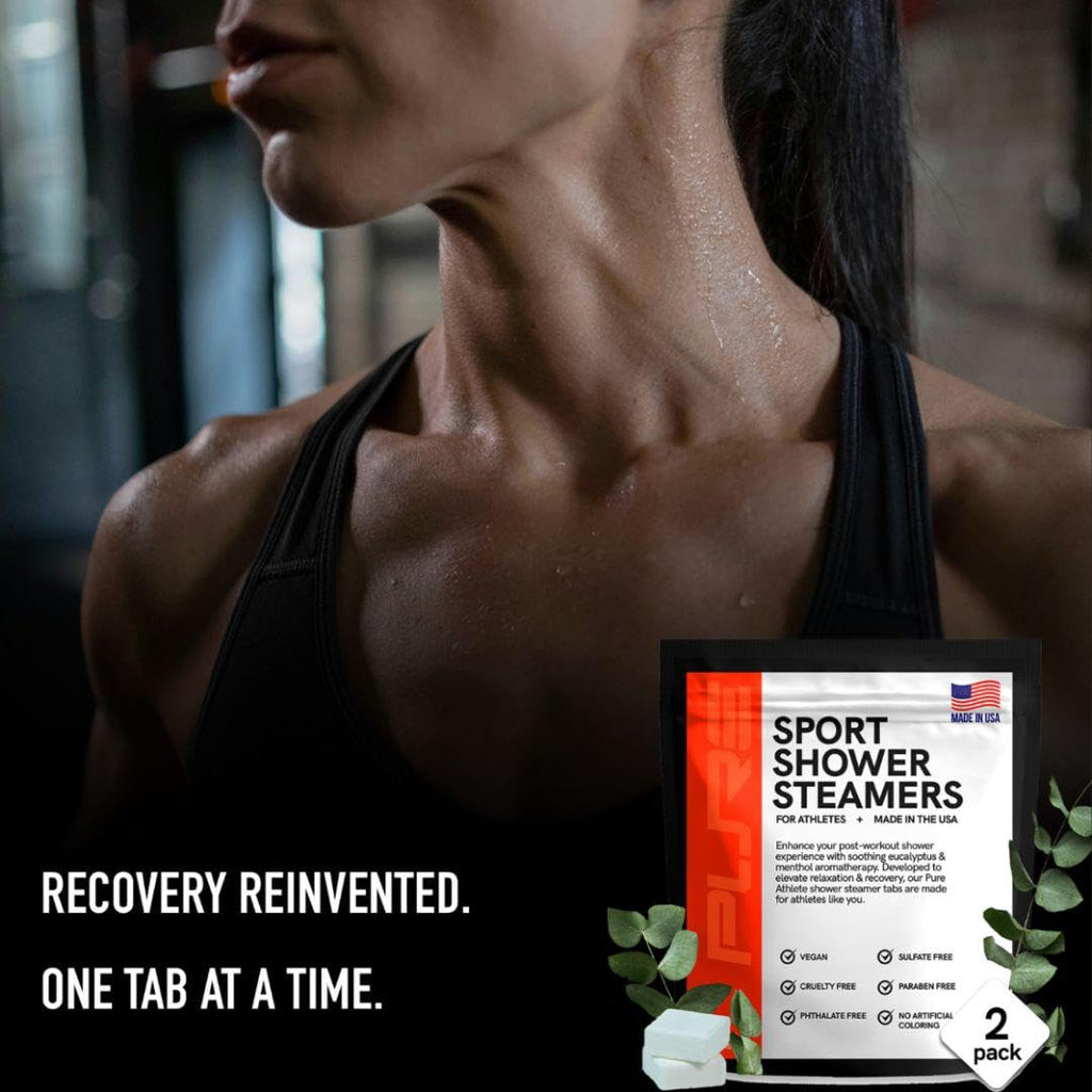Pure Athlete Sport Shower Steamers – Lemon Aroma, Muscle Recovery, Made in USA