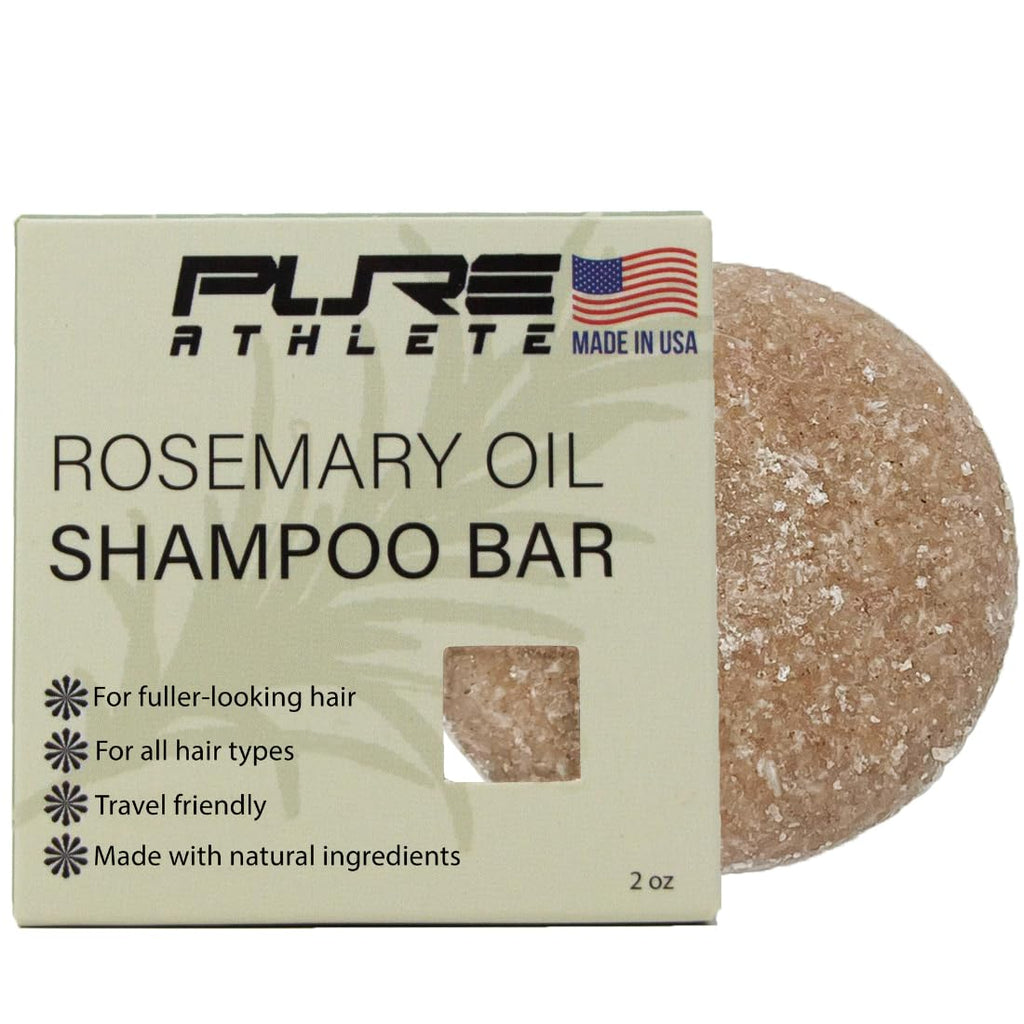 Pure Rosemary Shampoo Bar by Pure Athlete — Volumizing, Strengthening, USA-Made